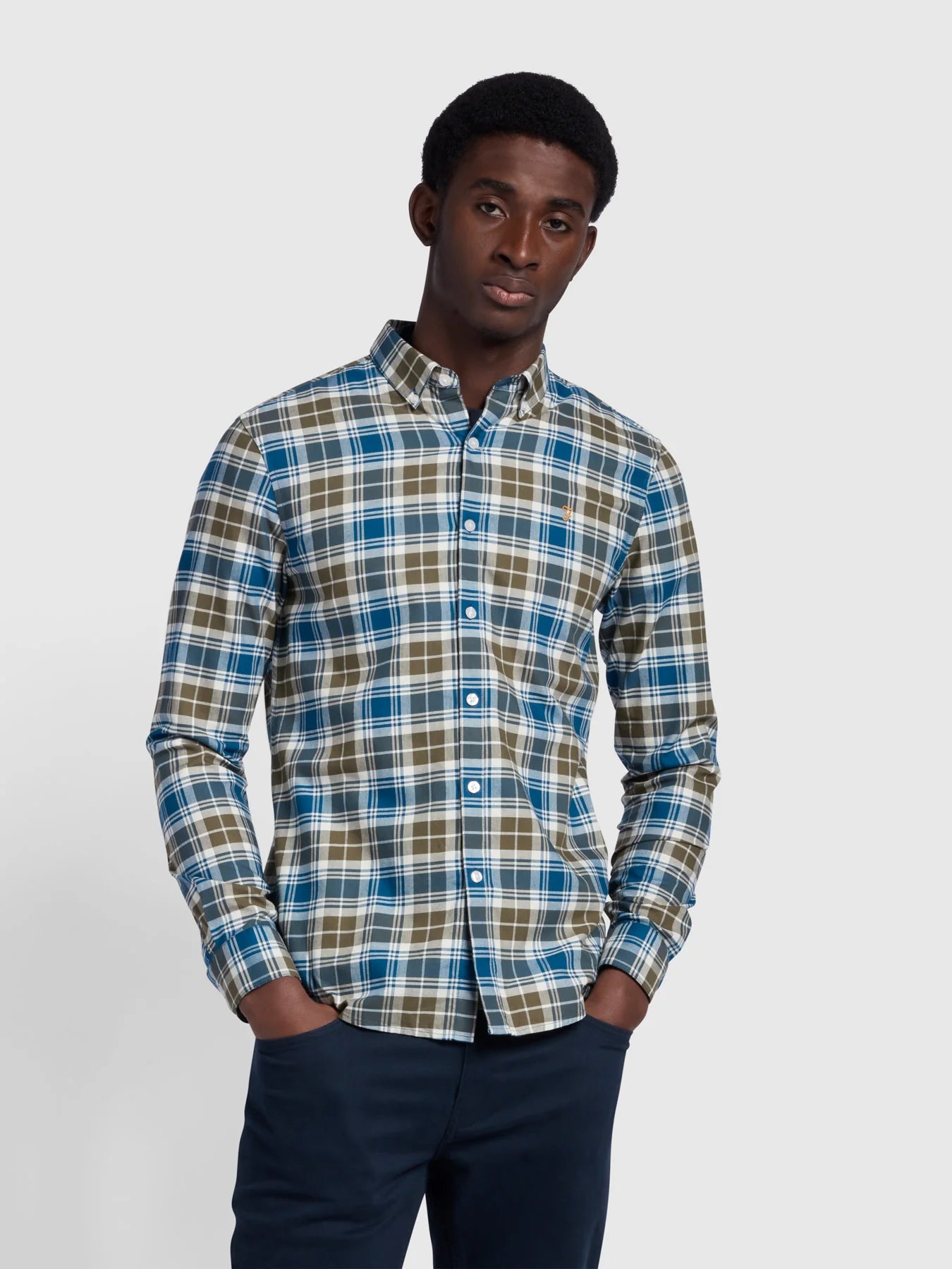 Farah Brewer Slim Fit Organic Cotton Shirt