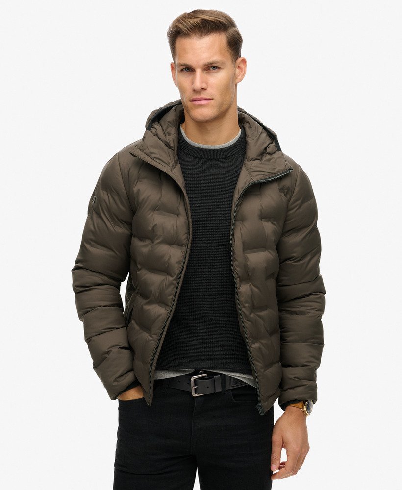 Superdry Hooded Quilted Puffer Coat