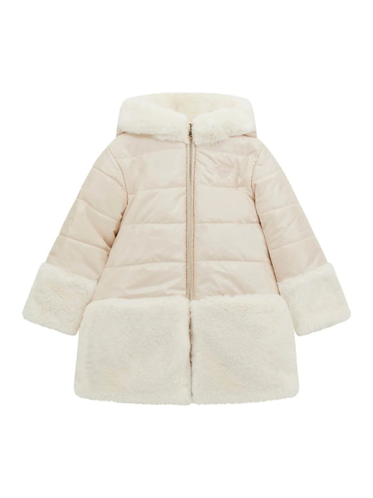 Guess Girls Puffer Coat With Fur