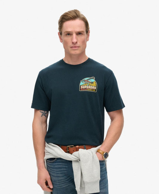 Superdry Travel Postcard Chest T-Shirt