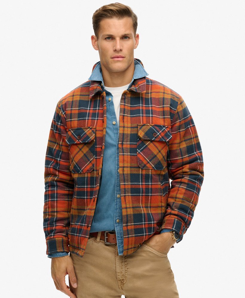 Superdry Surplus Check Quilt Overshirt