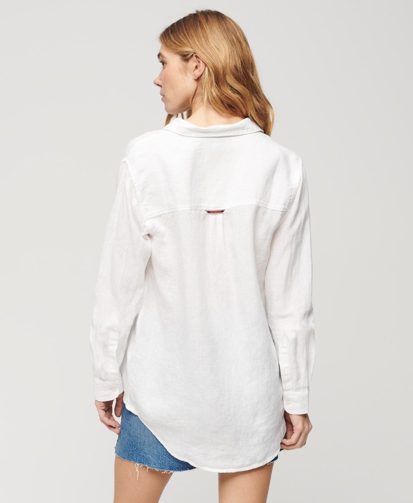 Superdry Casual Linen Boyfriend Shirt