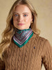 Joules Elsie 100% Silk Square Scarf