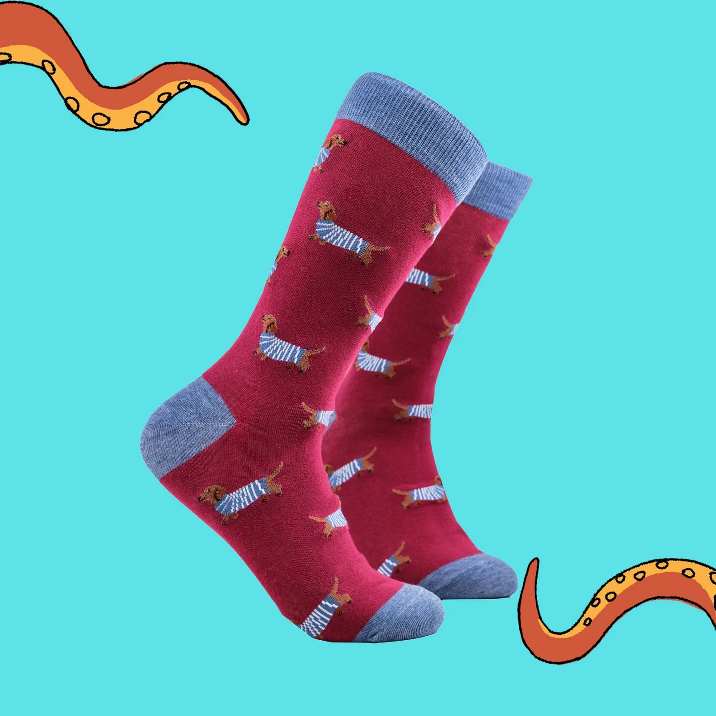 Soctopus Hot Dippity-Dog Socks