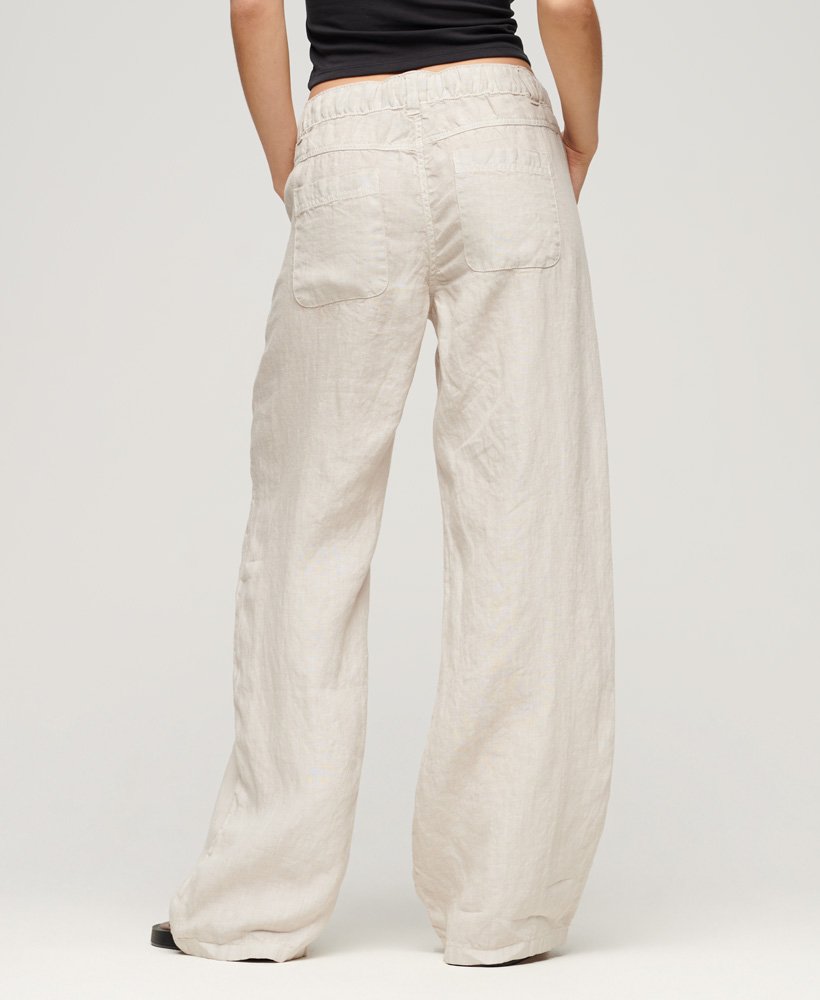 Superdry Linen Low Rise Pant