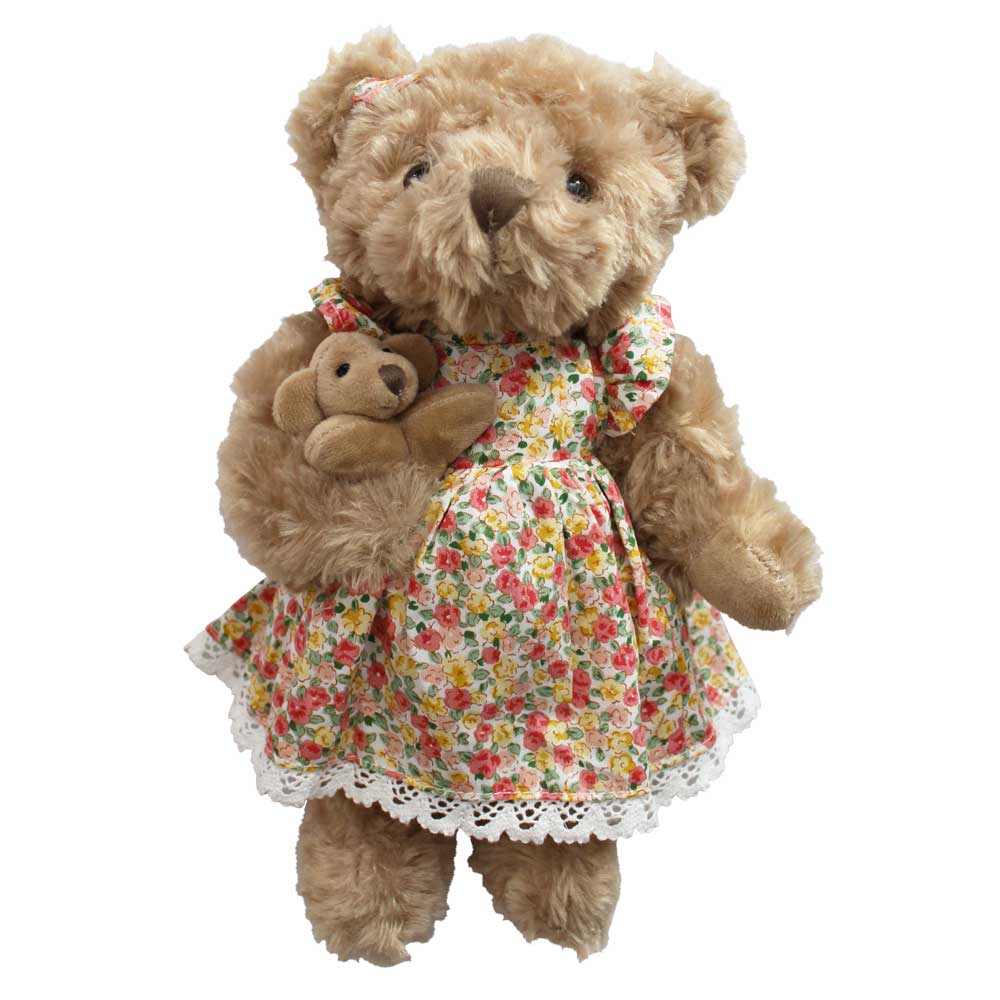 Powell Craft With Floral Dress And Baby Bear