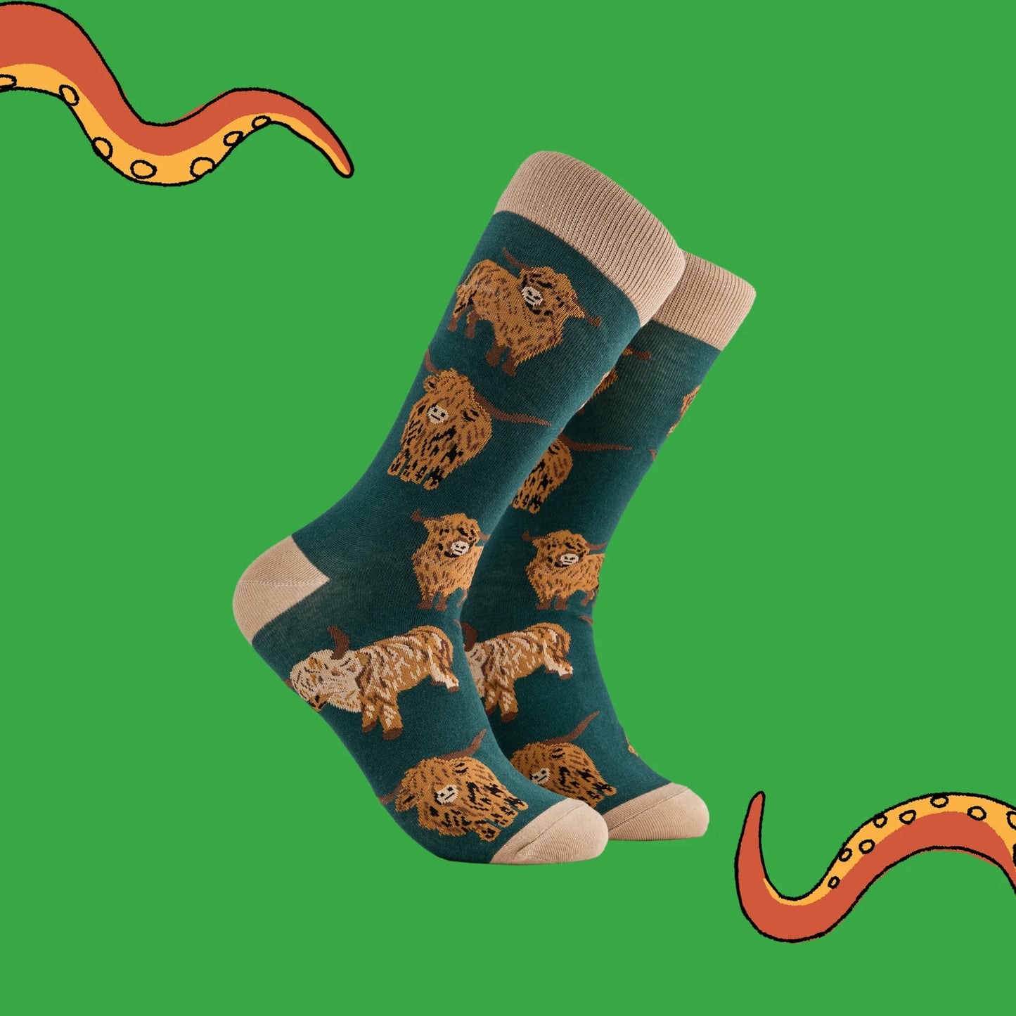 Soctopus Highland Cow Socks