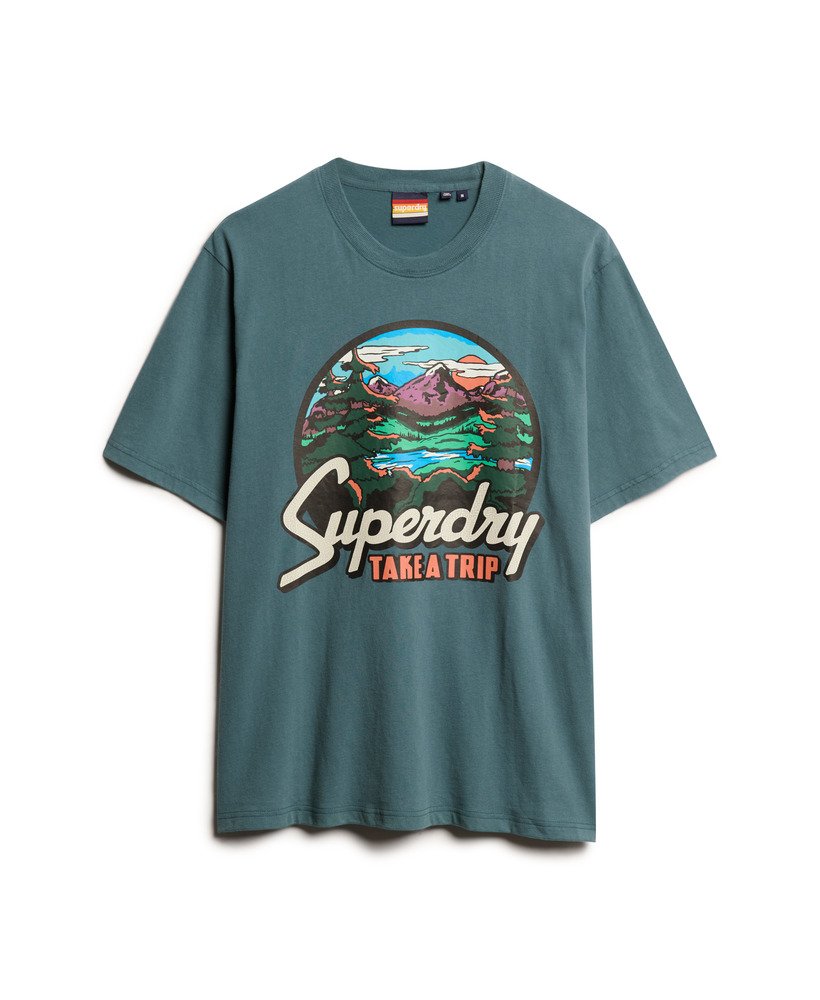 Superdry Travel Postcard Graphic T-Shirt