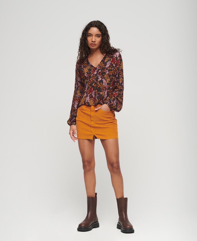 Superdry Printed Long Sleeve Tea Top