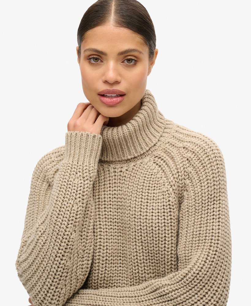 Superdry Slouchy Stitch Knit Roll Neck Knit