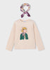 Mayoral Girls T-Shirt with Scarf