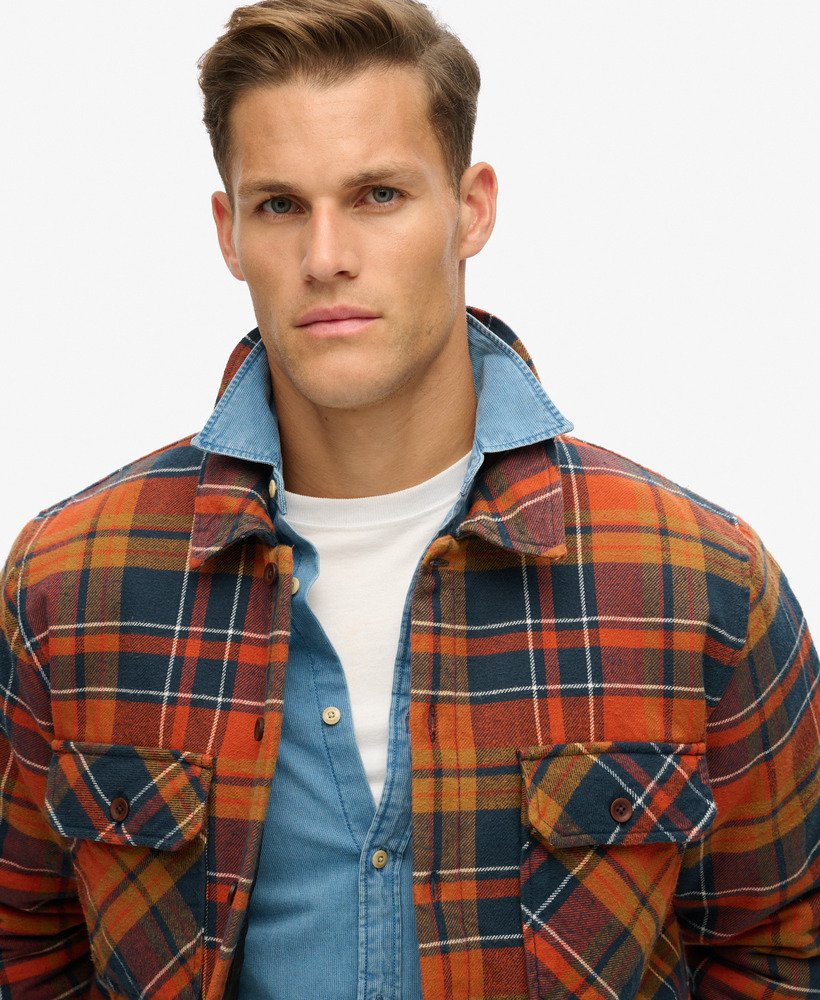 Superdry Surplus Check Quilt Overshirt