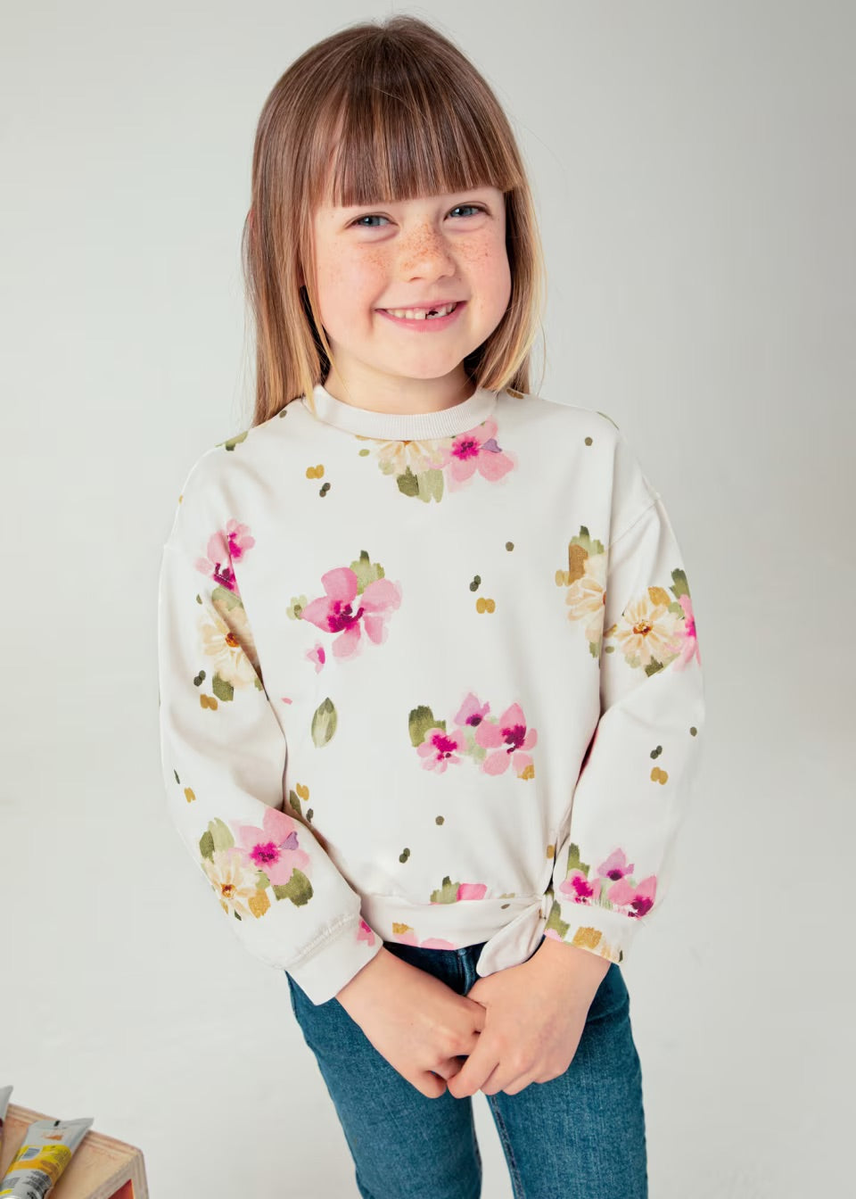 Mayoral Girls Floral Jumper 4481