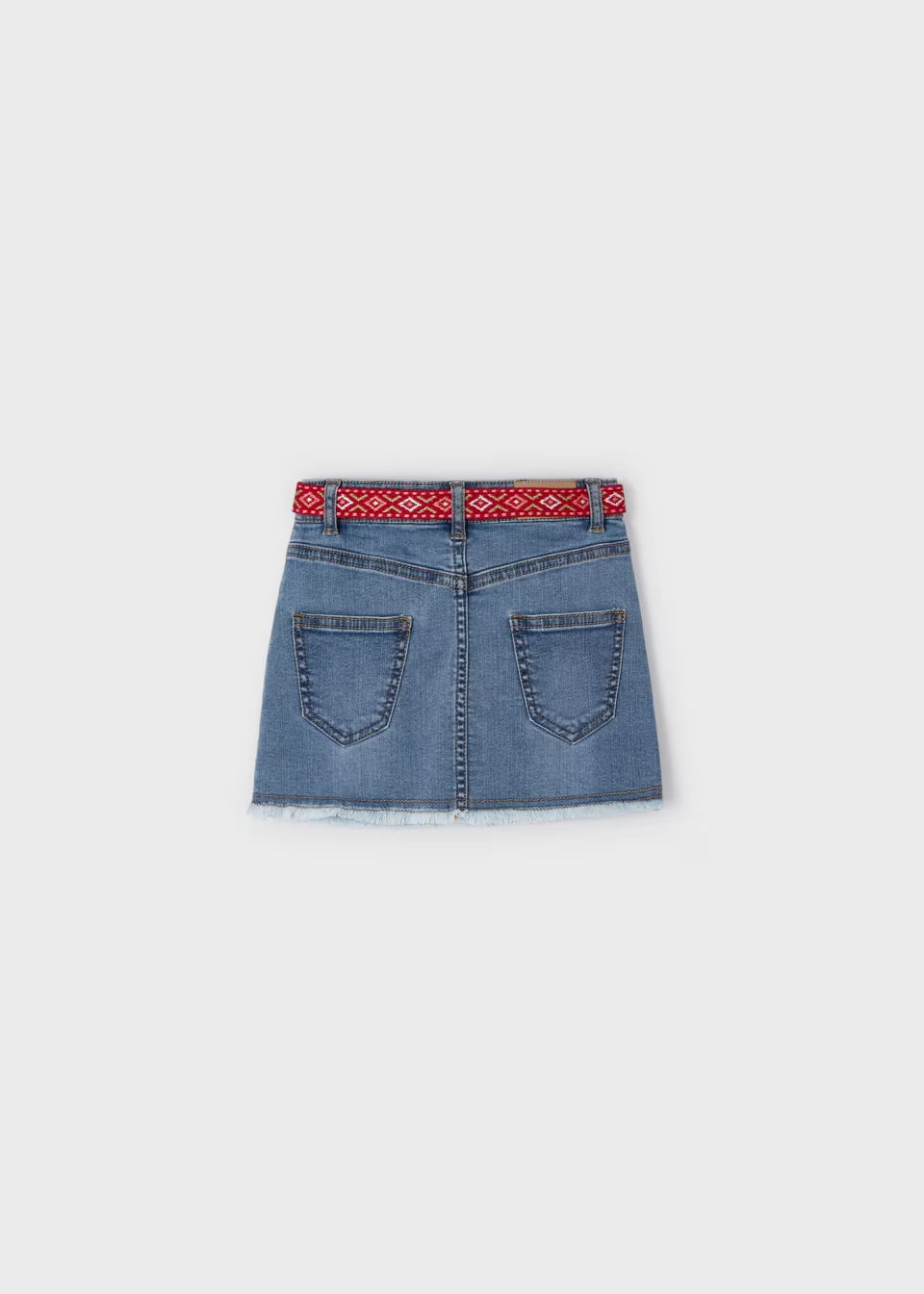 Mayoral Girls Denim Skirt with Belt 3906