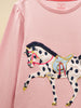 Joules Ava Applique Long Sleeve Top