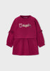 Mayoral Girls Embroidered Fleece Dress