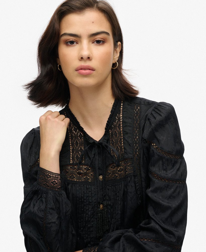 Superdry Woven Lace Blouse