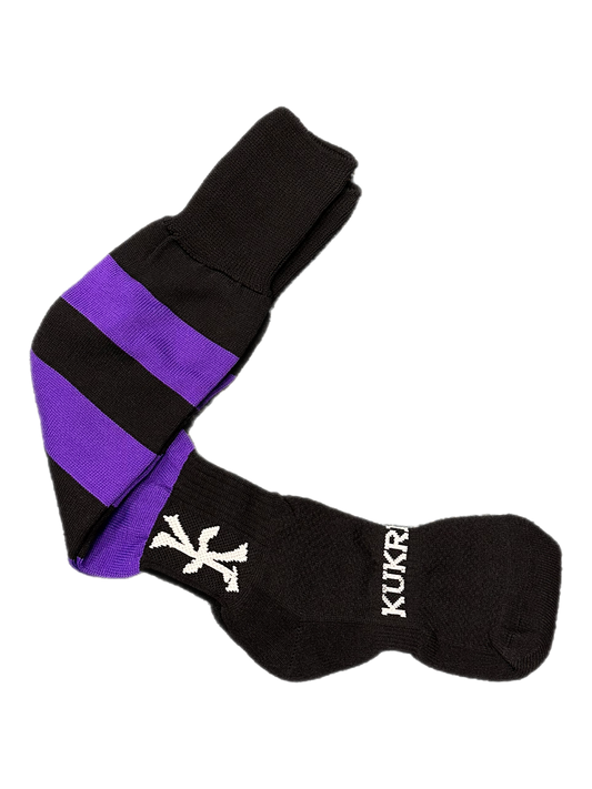 Tandragee Junior High School Black/Purple Playing Socks