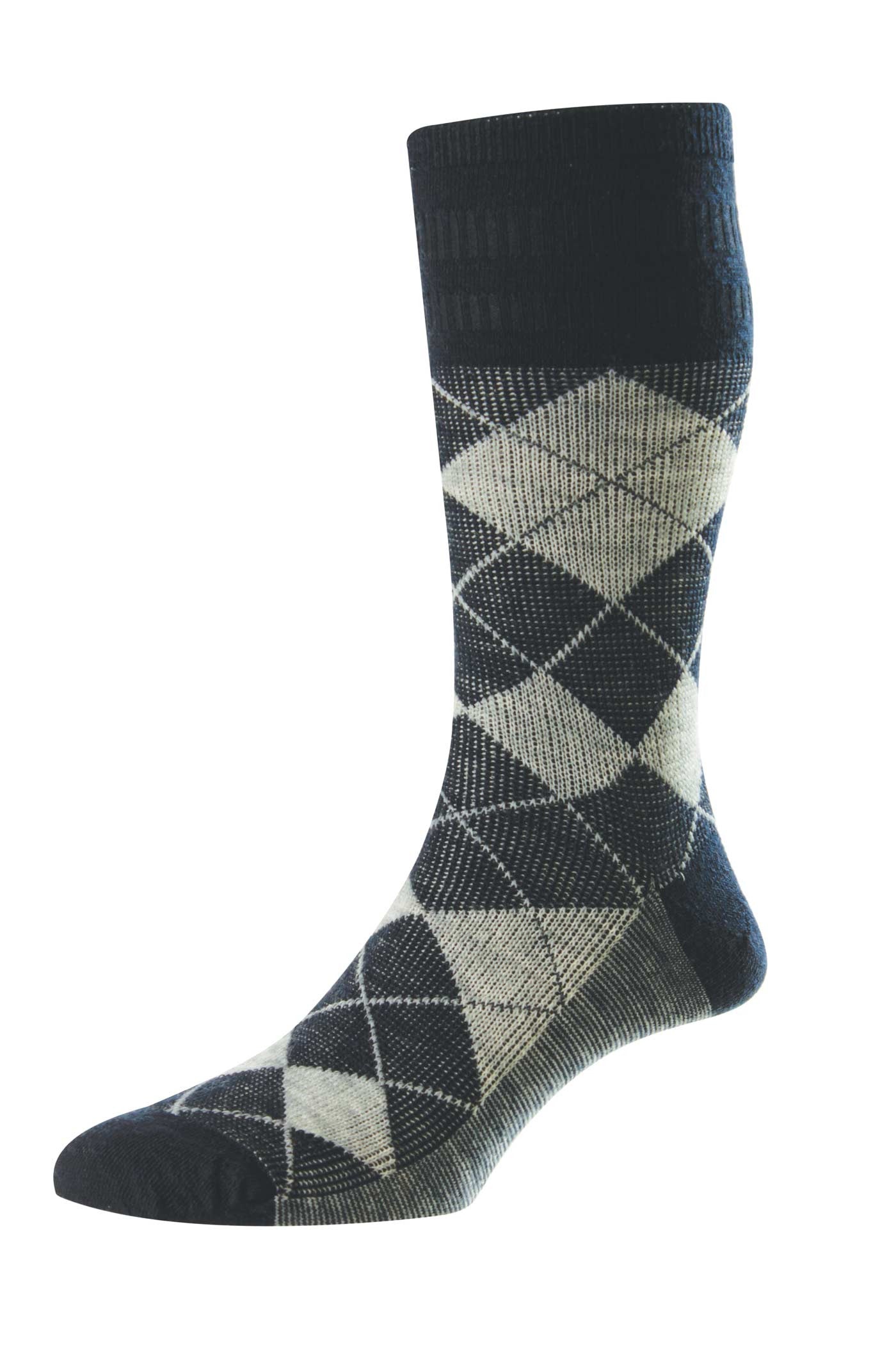 HJ Hall Argyle Wool Softop Socks 96