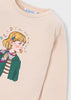 Mayoral Girls T-Shirt with Scarf