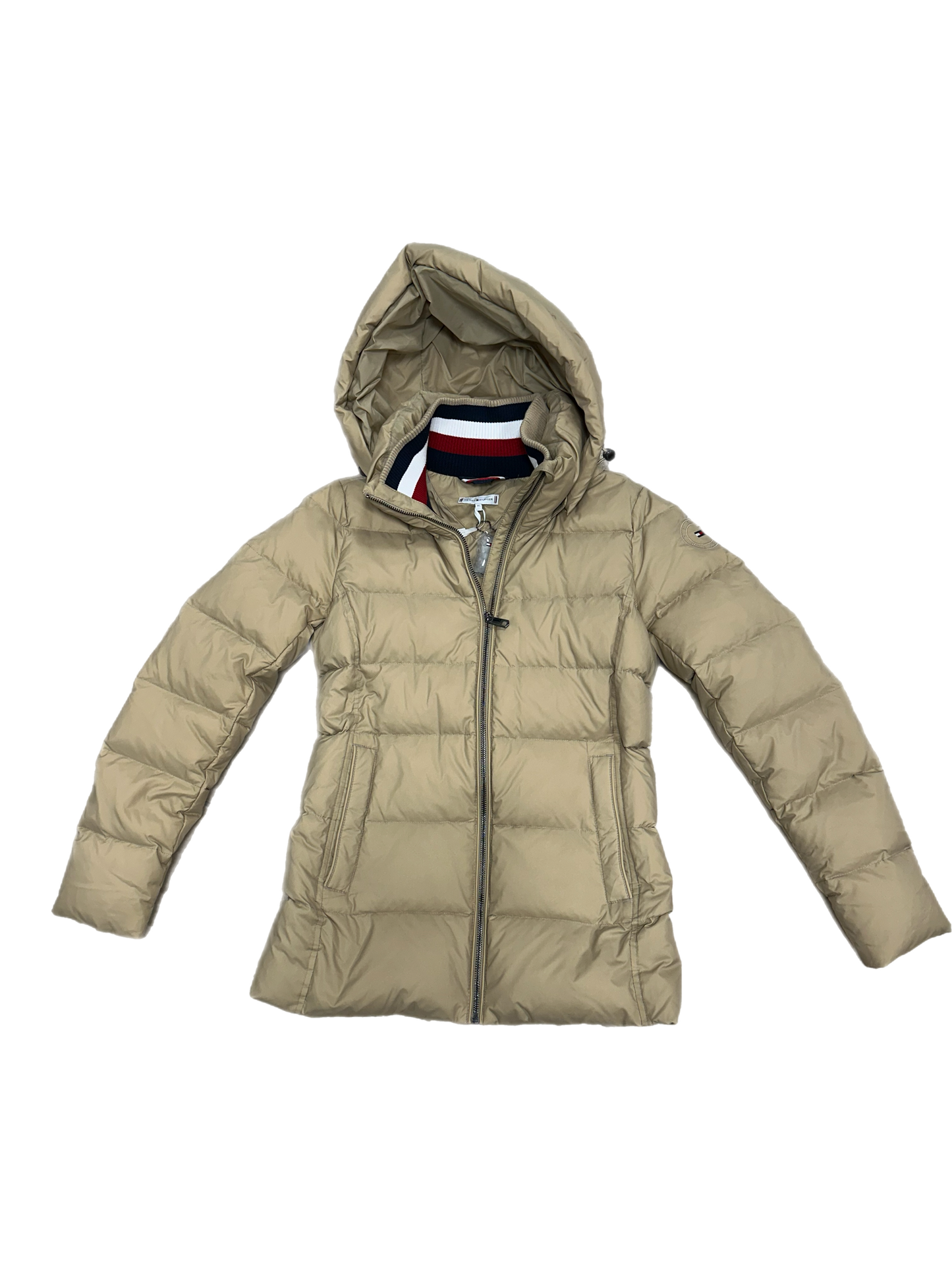 Tommy Hilfiger Womens Global Stripe Down Jacket