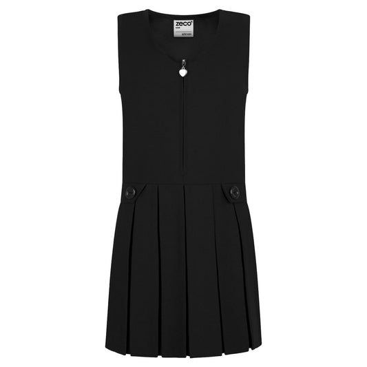 Zeco Black Zip Front Pinafore GP3030