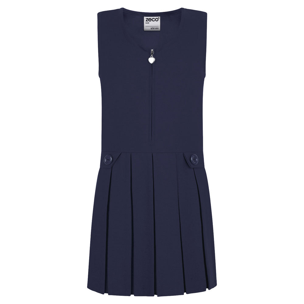 Zeco Navy Zip Front Pinafore GP3030