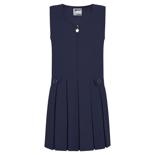 Zeco Navy Zip Front Pinafore GP3030