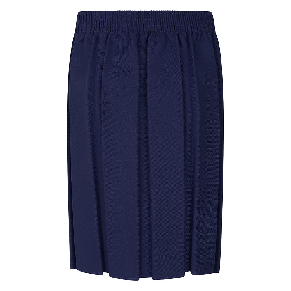 Zeco Navy Box Pleat Skirt GS3002