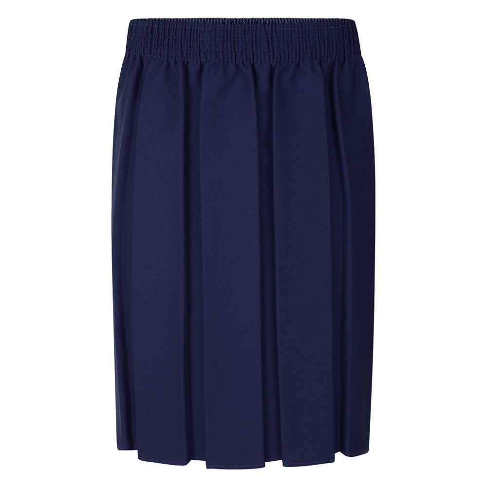 Zeco Navy Box Pleat Skirt GS3002