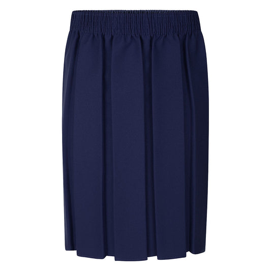 Zeco Navy Box Pleat Skirt GS3002