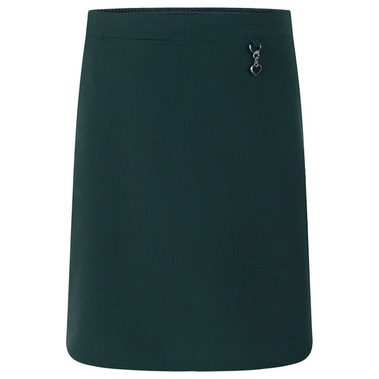 Zeco Bottle Green Stretch Straight Skirt GS3006