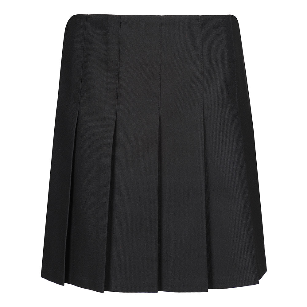 Zeco Black Stitch Down Pleat Eco Skirt GS3505