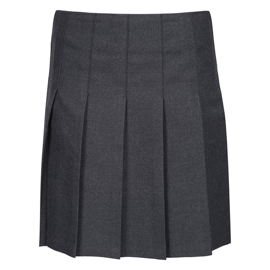 Zeco Grey Stitch Down Pleat Eco Skirt GS3505
