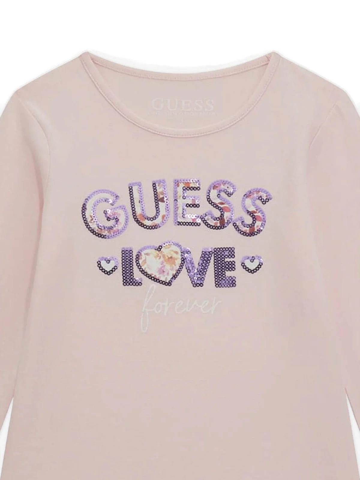 Guess Girls Pink Long Sleeve Top