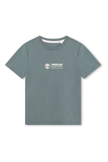 Timberland Blue Logo Short Sleeve Cotton T-Shirt T60084