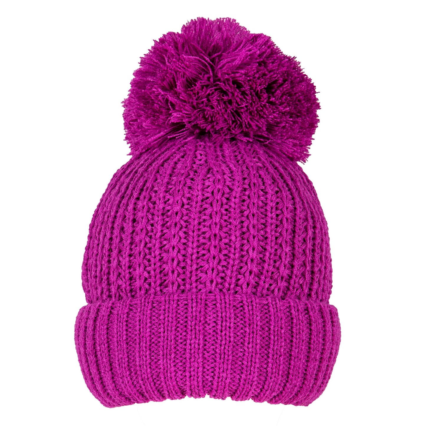 Women’s Ribbed Knit Bobble Hat