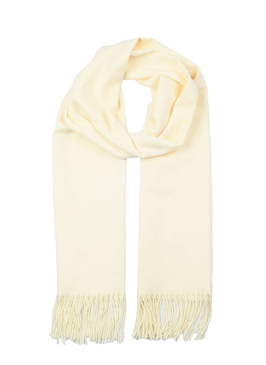 Women's Plain Pashmina Shawl with Tassels