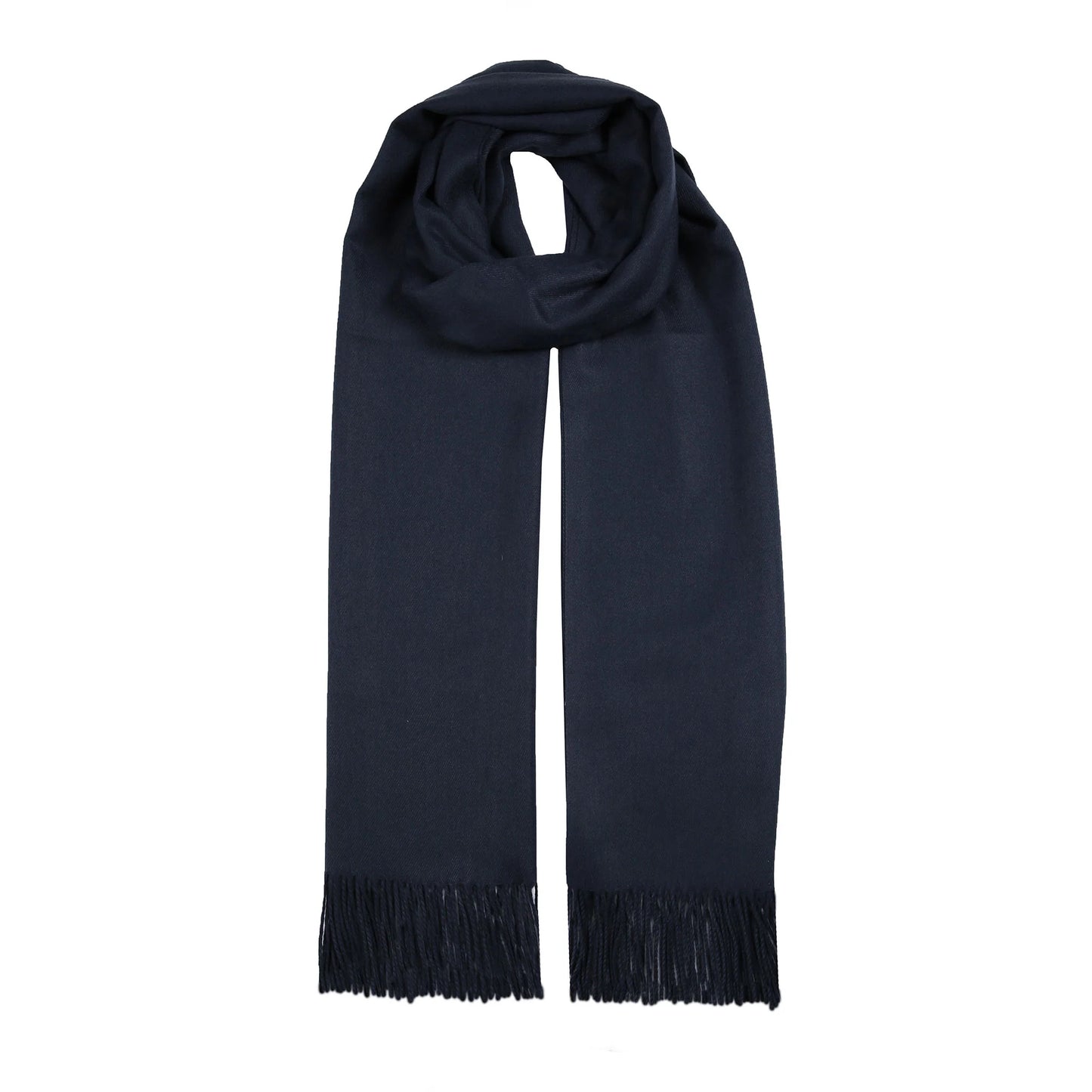 Women's Plain Pashmina Shawl with Tassels