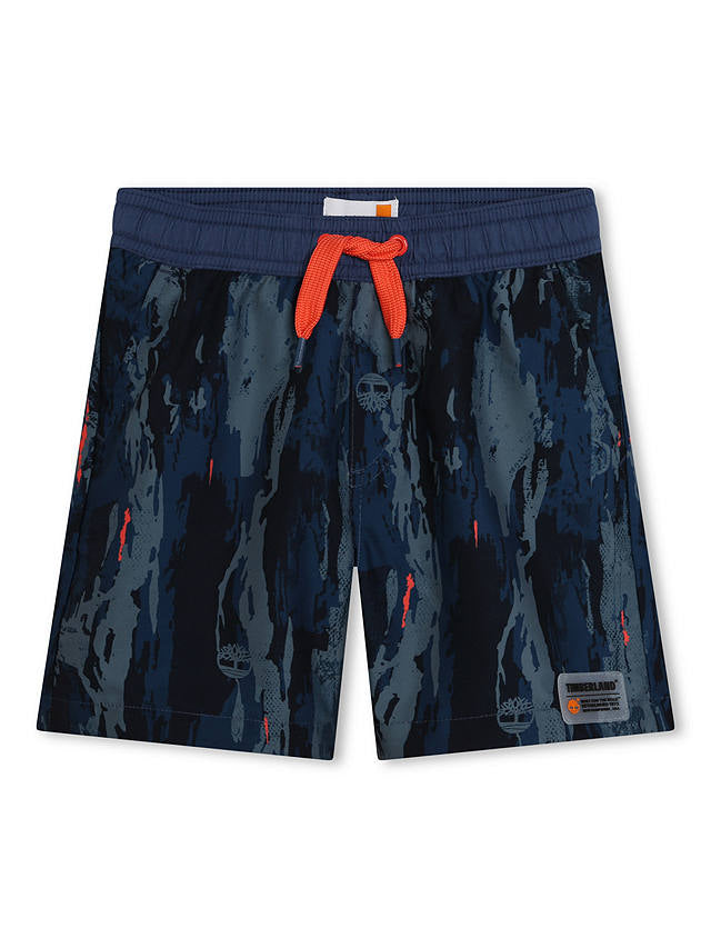 Timberland Logo Abstract Print Swim Shorts T60036