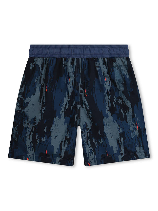 Timberland Logo Abstract Print Swim Shorts T60036