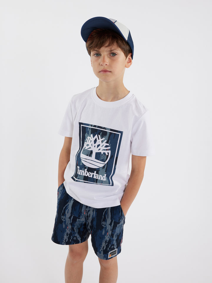 Timberland Logo Print T-Shirt T60085