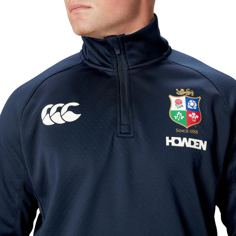 British & Irish Lions Official 1/4 Zip Fleece Navy