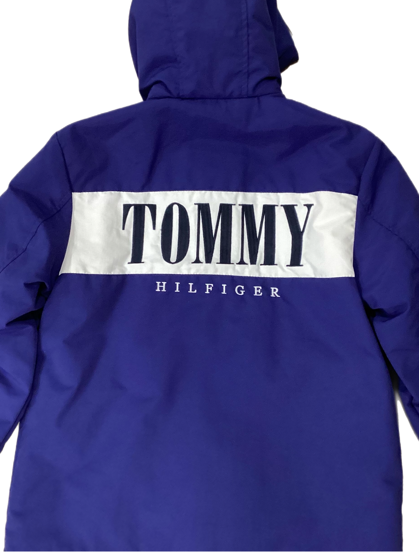 Tommy Hilfiger Boys Hooded Coach Jacket Pilot Blue