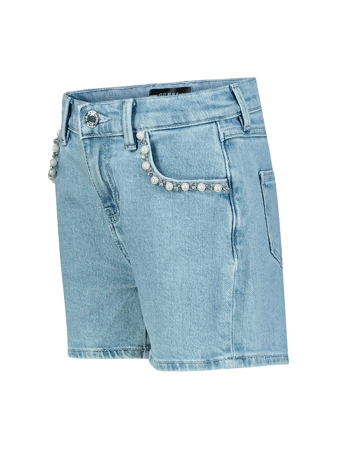 Guess Girls Beaded Denim Shorts