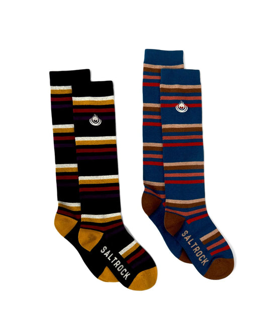 Saltrock OK Stripe Socks - 2 Pack Multi