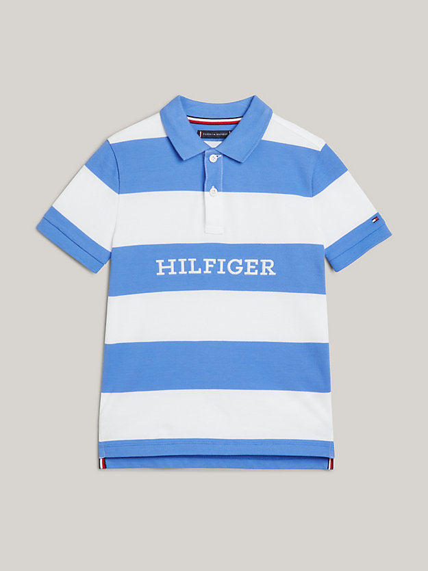 Tommy Hilfiger Boys Monotype Colour-Blocked Regular Fit Polo