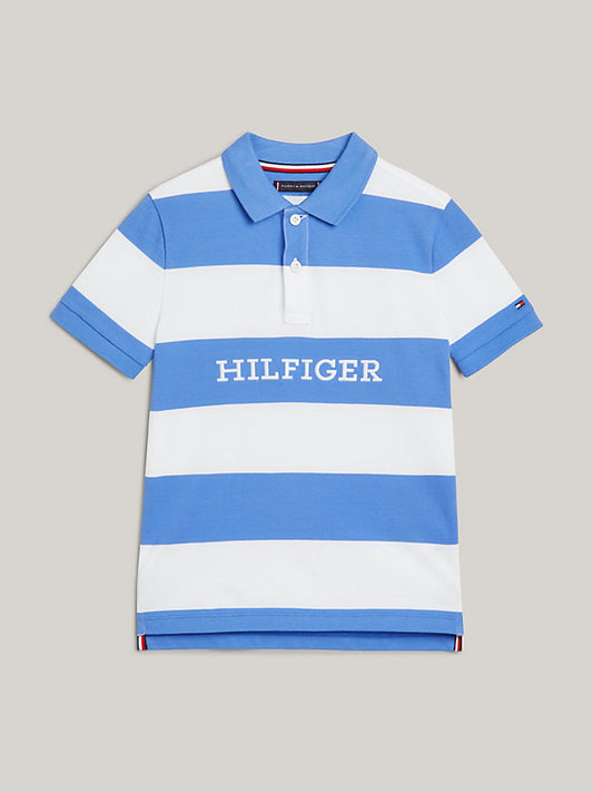 Tommy Hilfiger Boys Monotype Colour-Blocked Regular Fit Polo