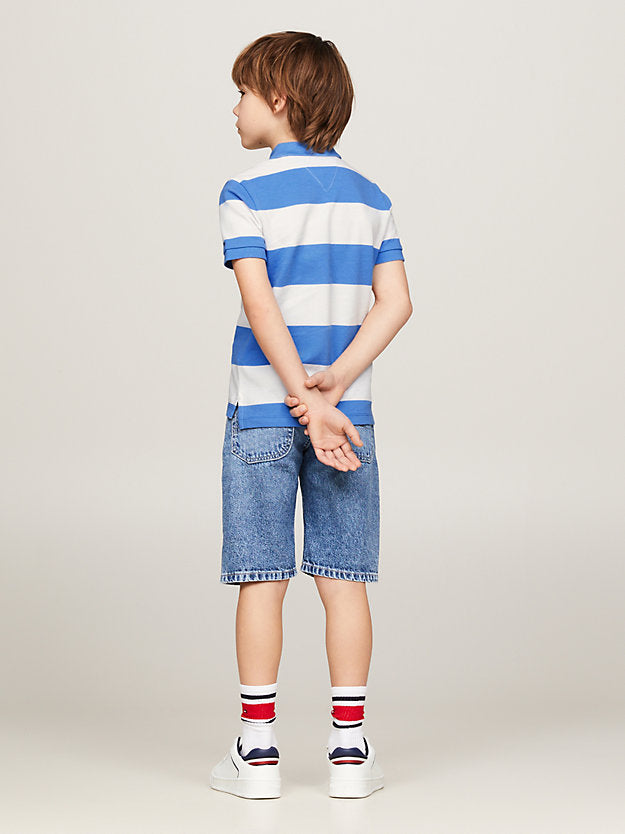 Tommy Hilfiger Boys Monotype Colour-Blocked Regular Fit Polo