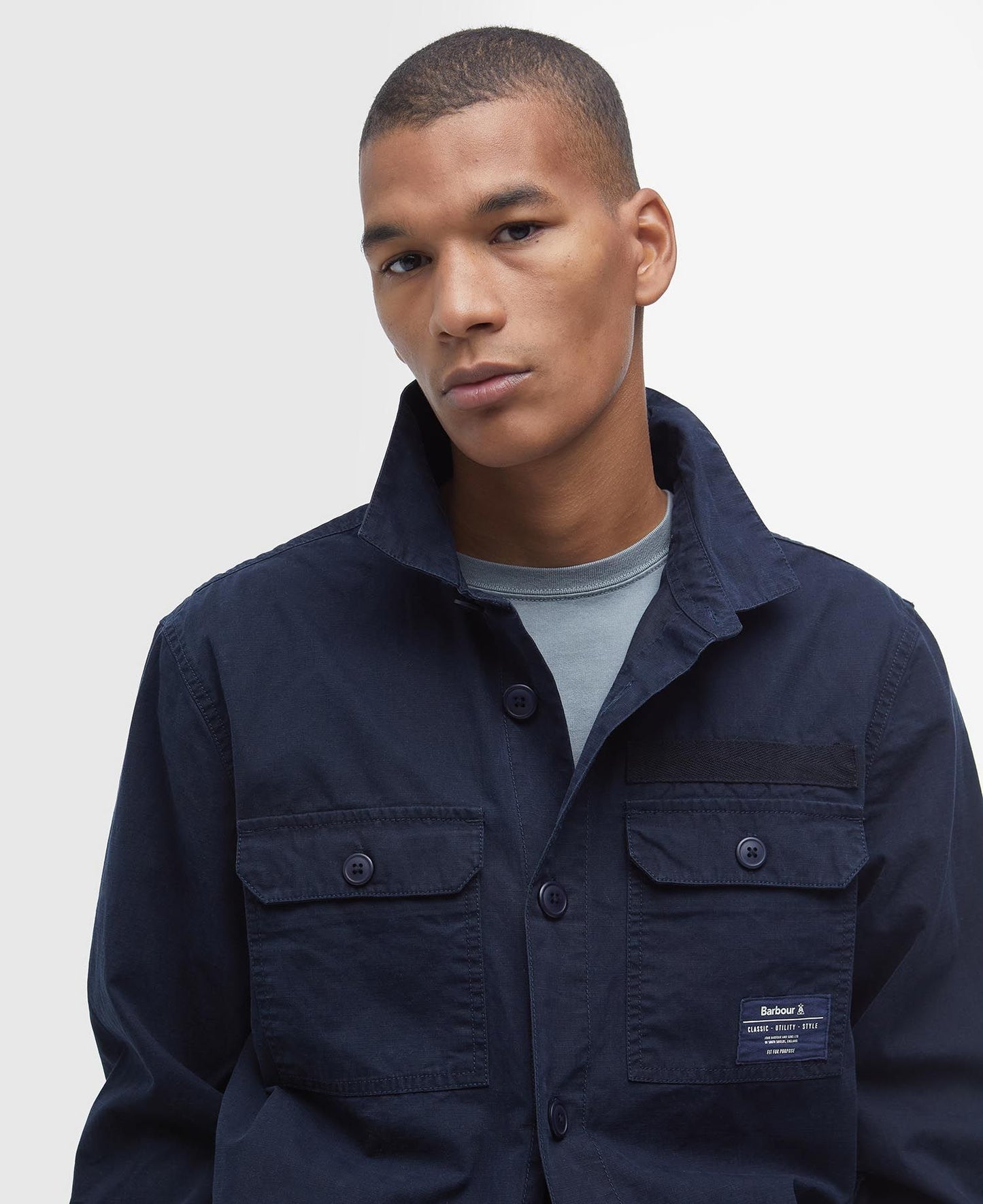 Barbour Bidlam Overshirt - Navy